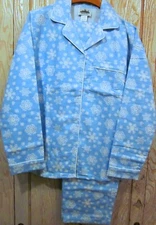 New Ladies Womens Snowflake 100% Cotton Flannel PJ's XL-2X-3X Free Shipping!