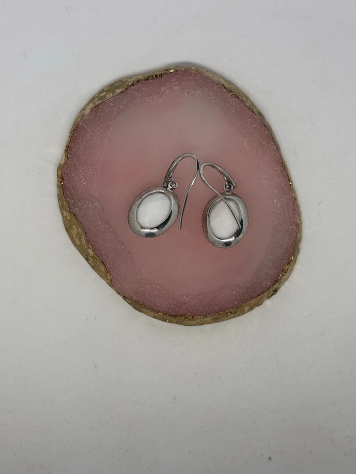 Orecchini In Argento 925 Pietra Bianca  - Immagine 3 di 4