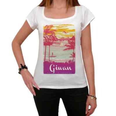 Women's Graphic T-Shirt Giwan Escape To Paradise Eco-Friendly Ladies Limited