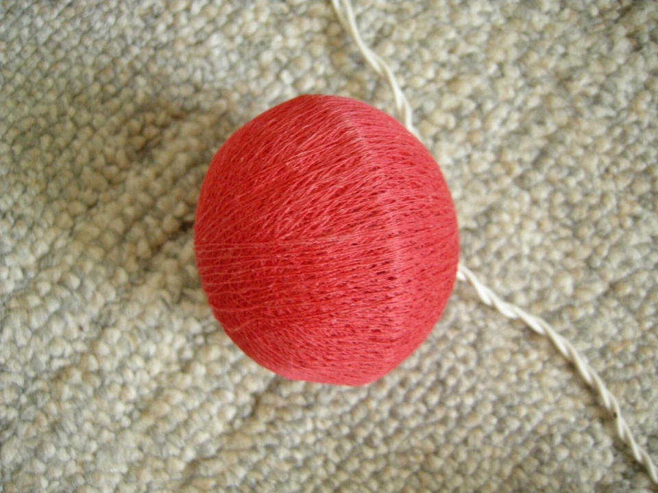 GUIRNALDA DE TELA GUIRNALDA DE LUZ SUAVE 10' LINTERNA 20 BOLAS ROJO ROSA MARFIL INTERIOR Foto 3 de 4