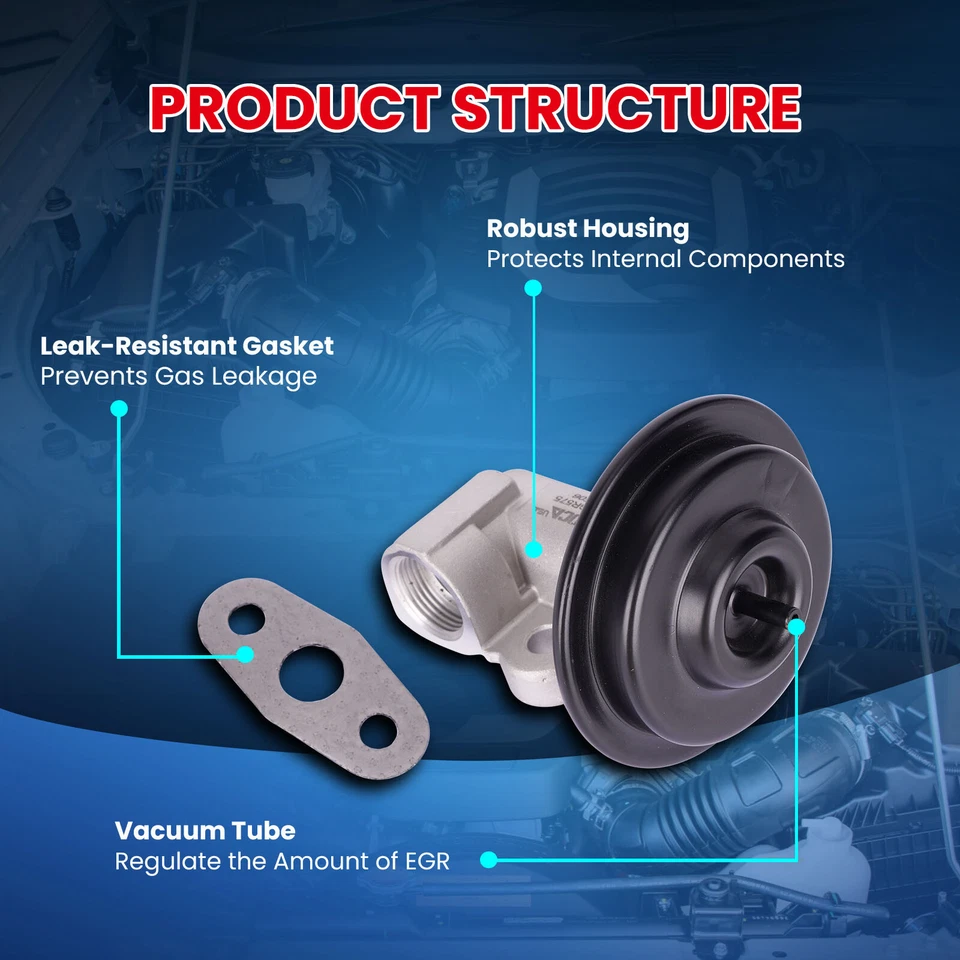 Válvula EGR para Ford Expedition Mustang Explorer F150 F250 Mercury Cougar Mystique Foto 4 de 4