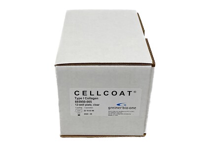 (5/Pk) GREINER 12-Well Cellcoat Type I Collagen Clear Culture Plates 665950