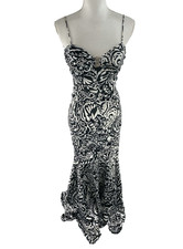 Blondie Nights Y2K Womens 5 Spaghetti Paisley Mermaid Cut Maxi Dress Prom Dance