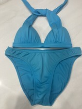 Venus Marilyn booster Turq Bikini Top A  Vintage Bottoms Sz 4 Set