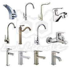 Chrome Brushed Steel Bath Kitchen Basin Sink Mono Bloc Mixer Tap Multi Selection