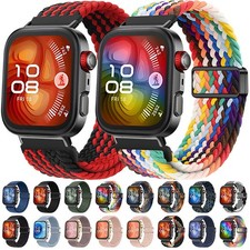 For Huawei Watch Fit 3/4/4 Pro Magnetic Braided Nylon Watch Strap Band Bracelet