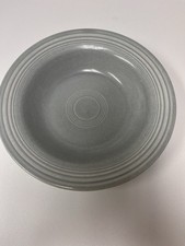 Fiestaware vintage pearl grey rimmed soup bowl Fiesta