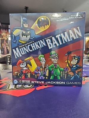 Munchkin Presents BATMAN Game NEW SEALED Steve Jackson Games Cryptozoic DC