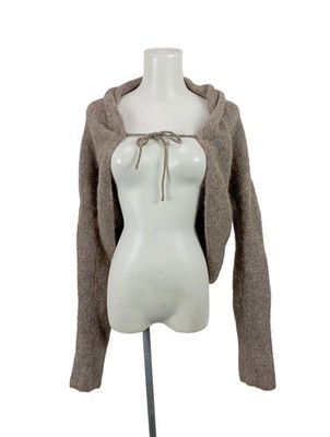 SARAH PACINI Bolero Damen Jacke wollweiß Casual-Look