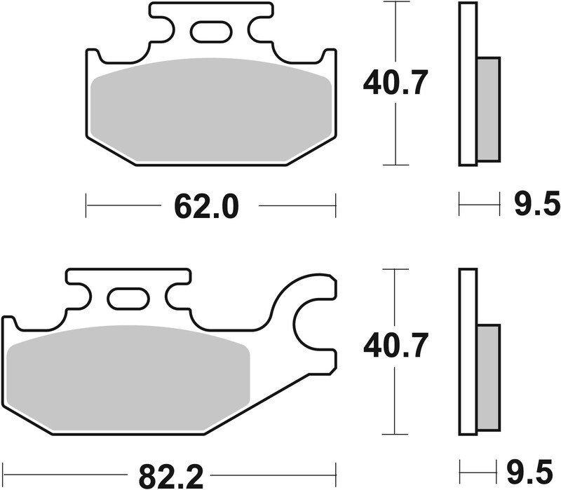 Plaquettes de frein Brembo tout terrain pour stopper la perte de freinage sous la pluie