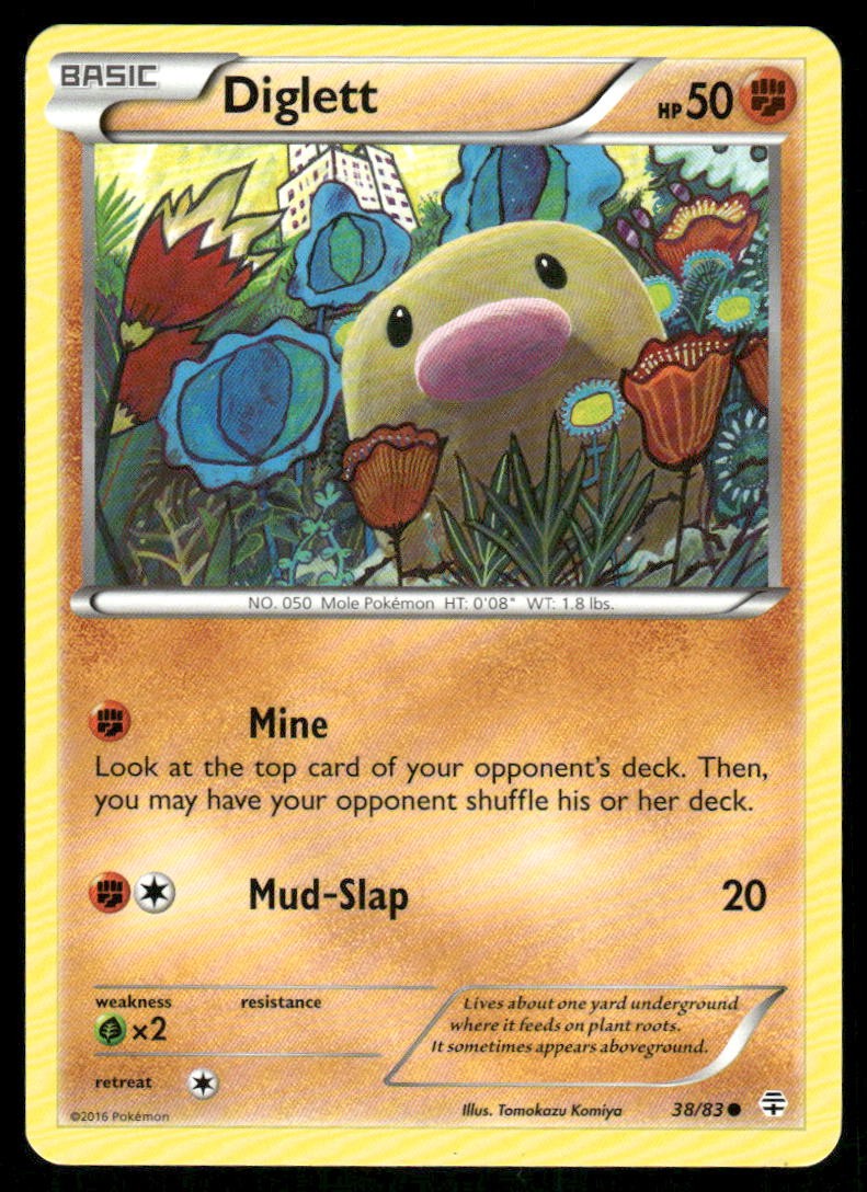 Pokemon Cards Diglett 38/83 Generations Common NM