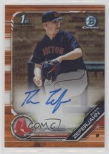 2019 Bowman Draft Chrome Pick Orange Refractor 21/25 Ryan Zeferjahn Auto 0x0e