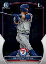 2023 Bowman Alejandro Osuna #BCP-131 Chrome Prospects Texas Rangers 34K