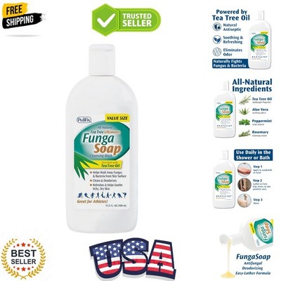 FungaSoap Tea Tree Cleansing Wash   Antifungal Body Wash & Foot Soap   All-Na...