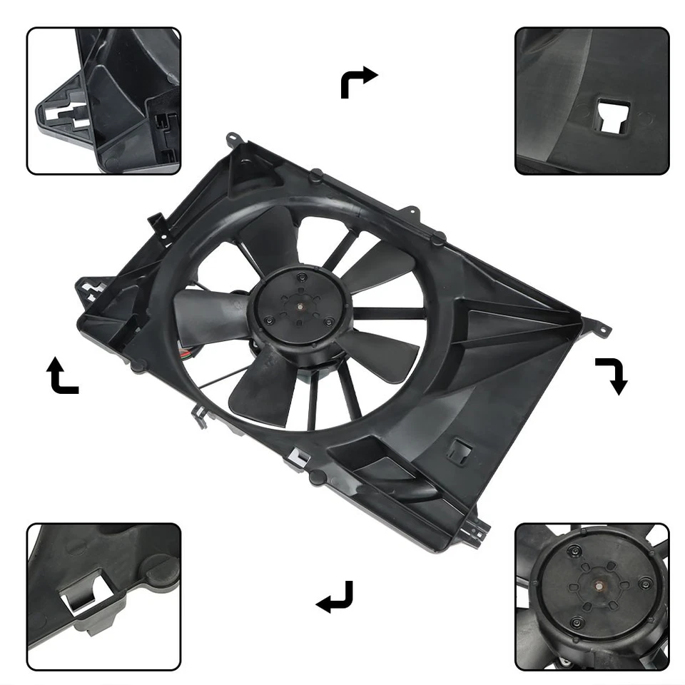 CH3115193 For Jeep Compass 2.4L 2017-2021 Engine Radiator Cooling Fan Assembly Foto 4 de 4