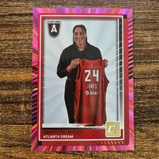 2025 Panini Donruss WNBA Brionna Jones #64 Pink Laser #01/25 Atlanta Dream