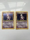 2x Mewto-Holo 10/102 1999 Base Set Card Good Condition Vintage Pokemon