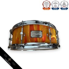 Canopus Birch Snare Drum 14" 5.5" Marmalade Swirl Hard Case
