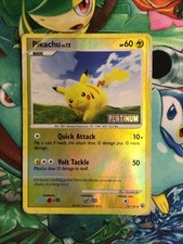 Pokemon Pikachu TCG Reverse Holo Rare Stamped Platinum 70/100 DMG