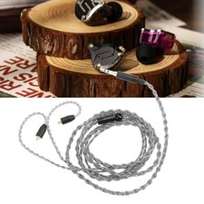 Upgraded Earphone Cable 3.5mm to MMCX Silver Plated Copper Loseless Replacement