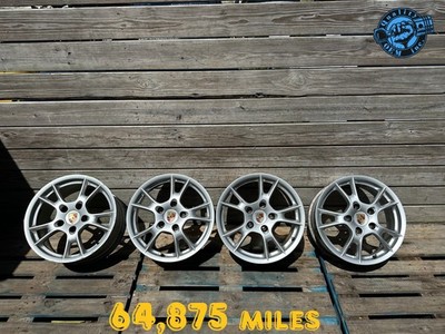 2005-2012 PORSCHE CAYMAN BOXSTER STAGGERED FACTORY WHEEL RIMS 17'' R17 SET OEM