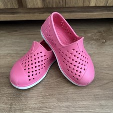 Toms Pink Girls Slip On Rubber Espadrilles Size 7 Sandals Summer Shoes