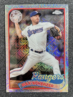 MAX SCHERZER Mojo Refractor 1989 35th 2024 Topps Series 2 2T89C-12 Rangers