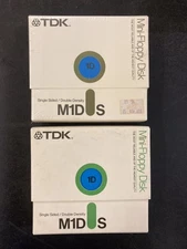 Lot Of 19 TDK M1DS Single Sided Mini Floppy Disks NEW Made In Japan Vintage