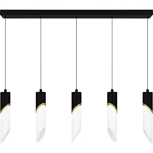 Quoizel PCAYS540 Alys 40"W LED Linear Pendant - Black - Picture 6 of 7