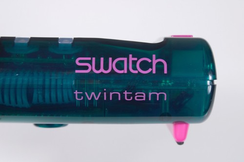 Telefono vintage anni 80 Swatch Twintam. Nuovo imballato con cassetta segreteria - 第 13/23 張圖片