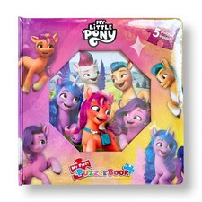 NEW My Little Pony 5 Puzzles and Story Board Book Reading Playset