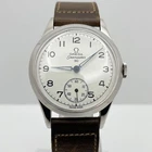 Omega Seamaster 30 Cal283 Watch 35mm 18mm White Dial Leather NATO Vintage