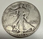 1943 S WALKING LIBERTY 90% SILVER HALF DOLLAR US MINT COIN ER31