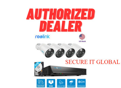 Reolink 2TB 8CH NVR 12MP POE 2-Way Audio Person Detection Security Camera System