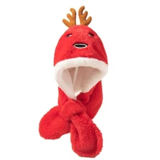 Deer Hat Baby Plush Scarf Winter Hat Scarf Fleece Warm Neck for Protection 1-4Y