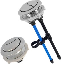 48mm/1.89in Toilet Push Button,Toilet Tank Button Dual Push Flushing Button,Adju