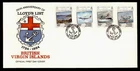 DR WHO 1984 BRITISH VIRGIN ISLANDS FDC LLOYDS LIST ANIV COMBO $1 R65654