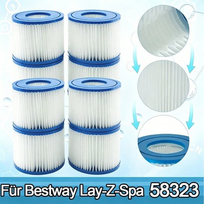 16er  Filter für Bestway Lay-Z-Spa Bestway 58323 Miami, Las Vegas Monaco, Paris