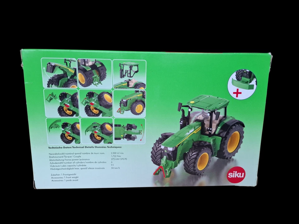 SIKU 1/32 FARMER 3290 TRACTEUR JOHN DEERE 8R 370 comme neuf - Photo 2/2