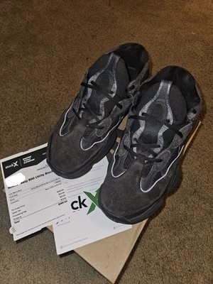 adidas Yeezy 500 Utility Black F36640 Low Top Mesh Sneakers SIZE 11