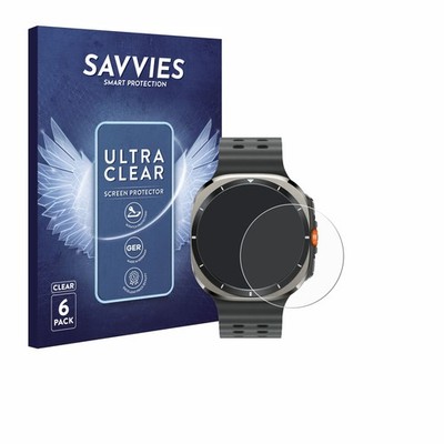 6x Schutzfolie Samsung Galaxy Watch Ultra / Ultra 2 (47 mm) Display Schutz Folie
