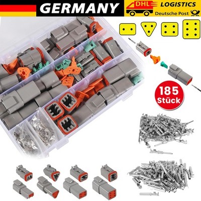 185er Deutsch DT 2/3/4/6 Polig Steckverbinder Buchse KFZ Stecker Wasserdicht Se.