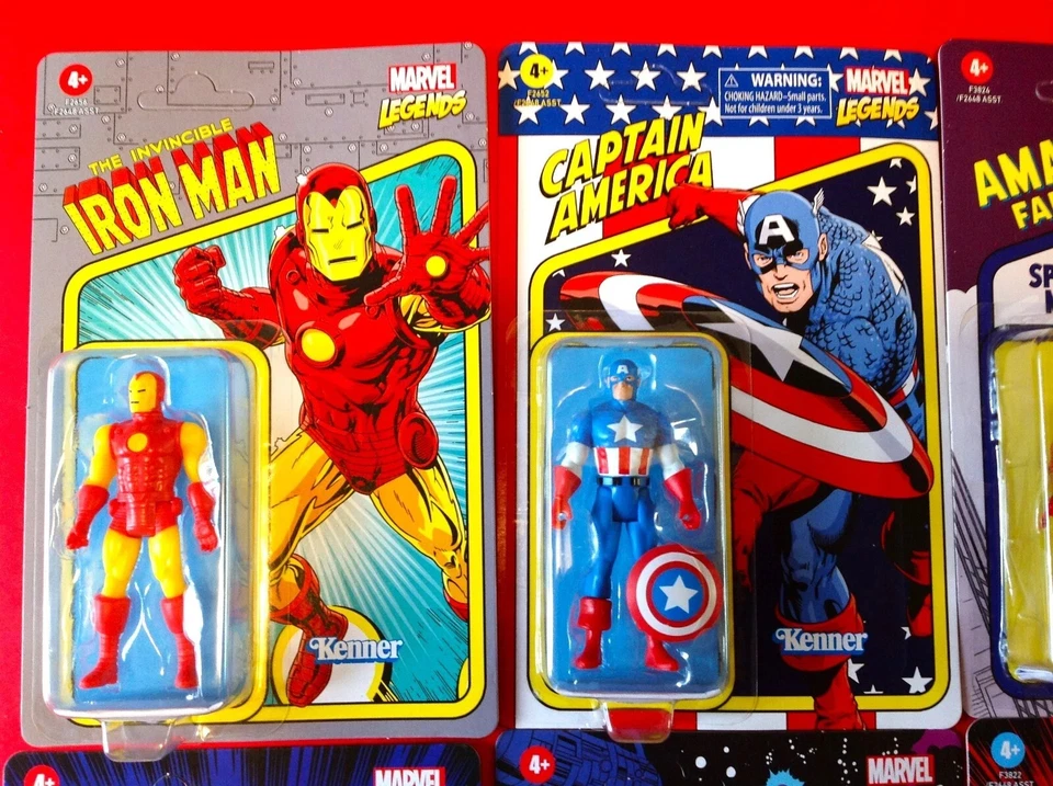 Juego de figuras de acción Marvel Legends Spider-Man Firestar Moon Knight Kenner Hasbro 6 Foto 4 de 4