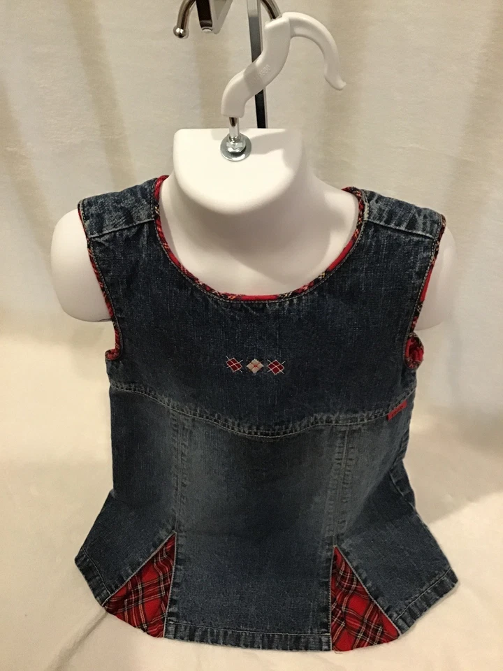 Vestido jumper feminino IZOD tamanho 5 em excelente estado usado (caixa AA) - Imagem 2 de 4