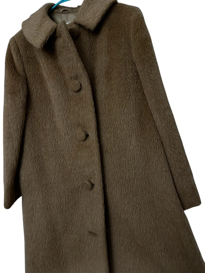 Винтажный 1960-х искусственного меха длинное пальто женщин James S Lee & Co заказ портной Гонконг - Изображение 3 из 4