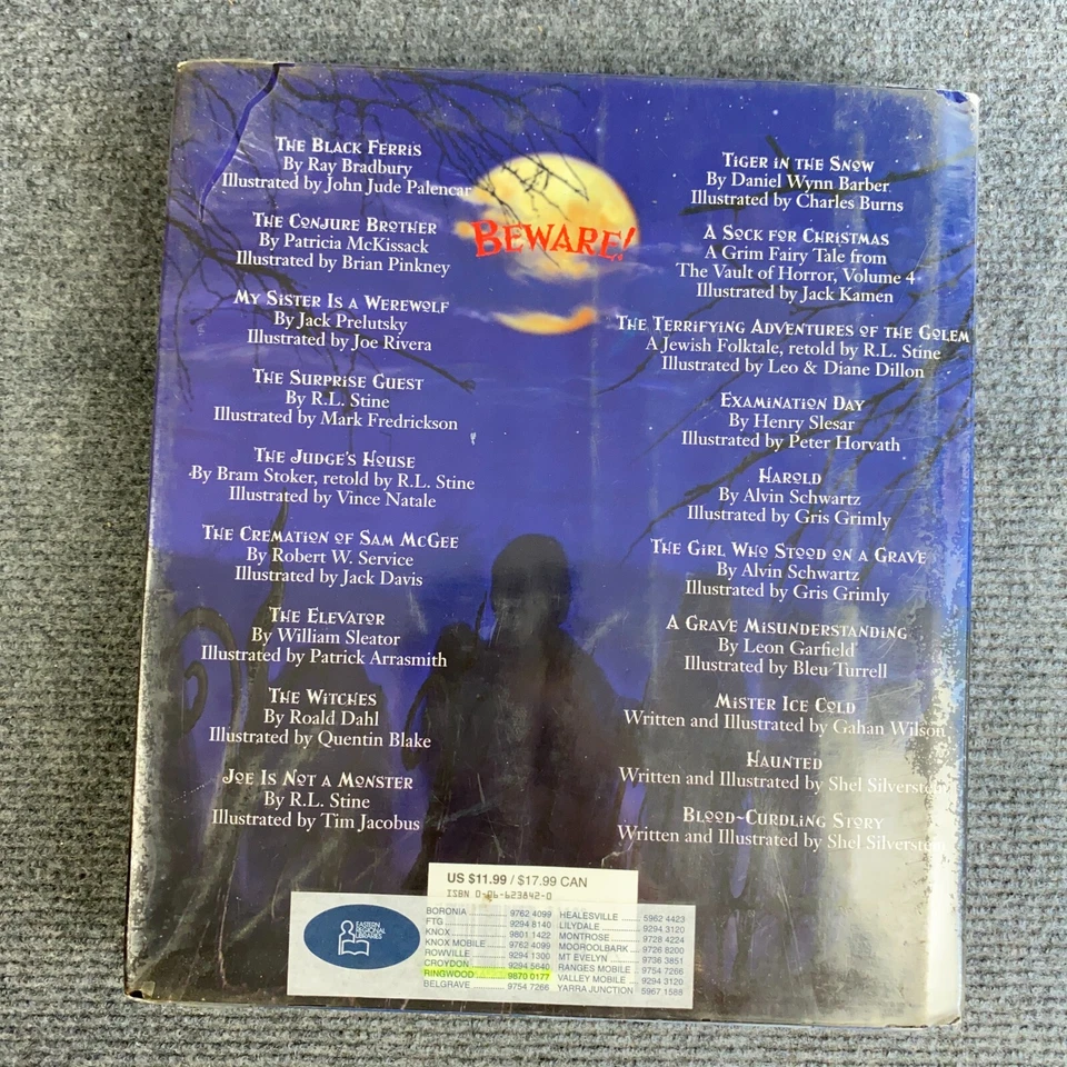 Beware!: R.L. Stine Picks His Favorite Scary Stories 2002 1st Ed HC DJ Horror - Image 2 of 4