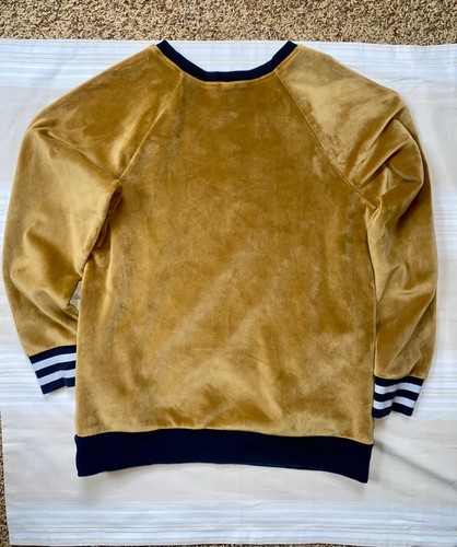 Tea Collection 14 Long Sleeve Golden Brown Caramel Velour Pullover Top Pockets! - Picture 4 of 11