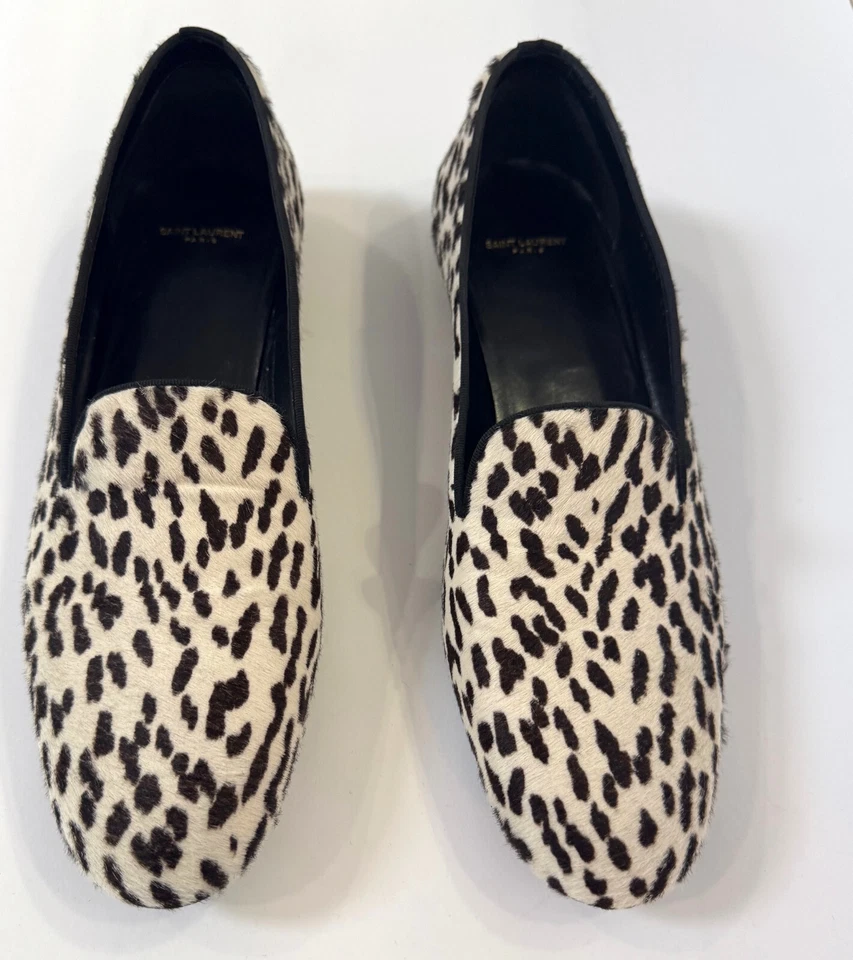 SAINT LAURENT  Print Shoes Size 39 1/2 Flatt , YSL , great condition - Image 3 of 4
