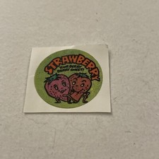 Vintage Scratch N Sniff Strawberry Sticker G5