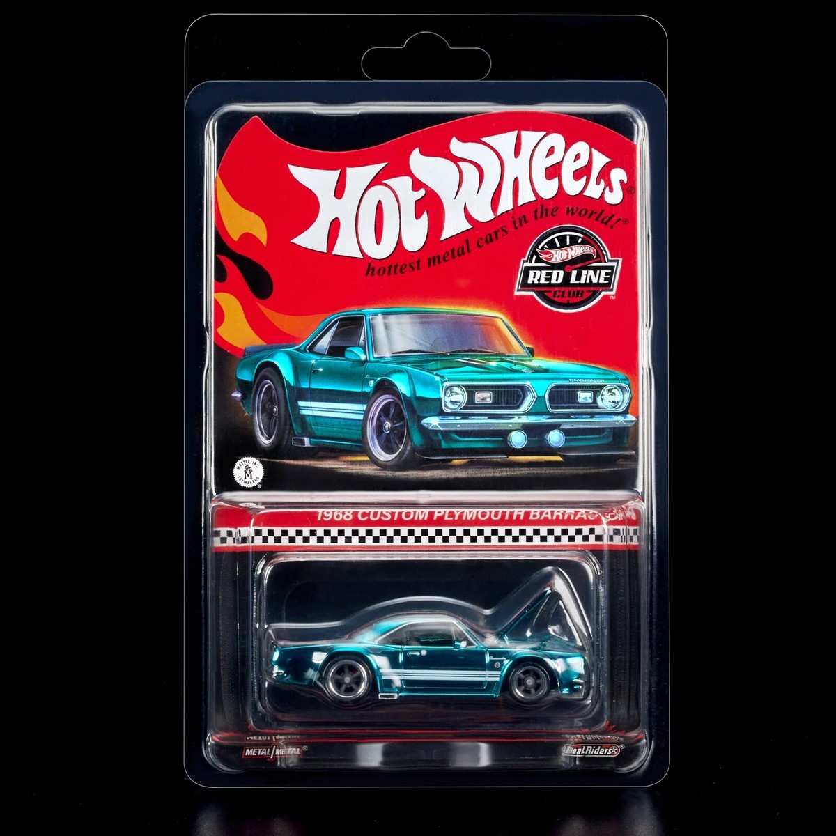Hot Wheels RLC Exclusive TEAL 1968 Custom Plymouth Barracuda New